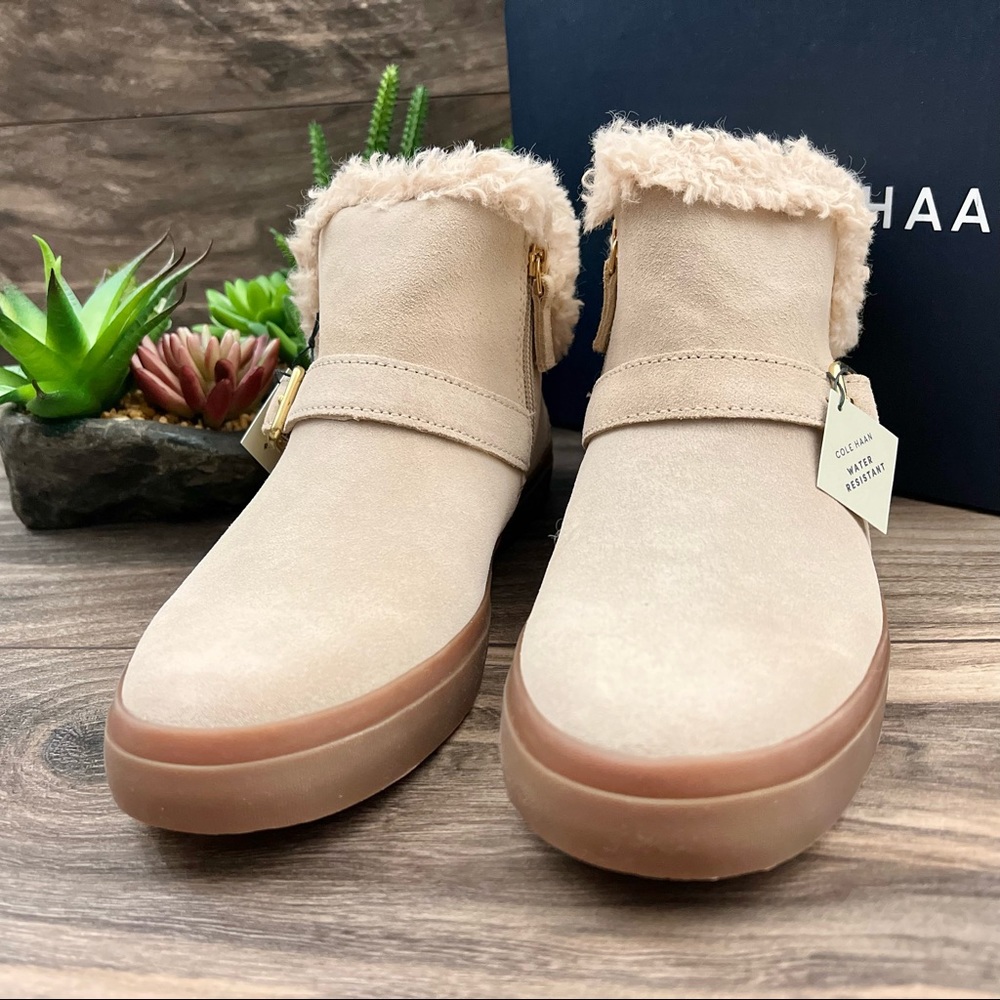 NIB Cole Haan Nantucket Cozy Ankle Boots Bootie - Picture 3 of 14